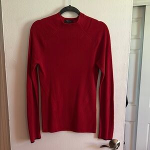 rag & bone Red Cowl Turtleneck Sweater